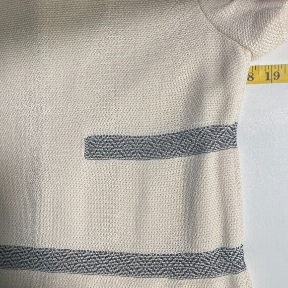 St‎ John Wool Blend Dress Womens 4 Cream Shift Short Sleeve Silk Lined - Picture 12 of 13